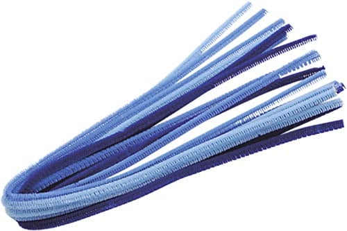 Gütermann / KnorrPrandell 8471035 - Biegeplüsch-Mix 50cm blau, 10 Stück/Beutel