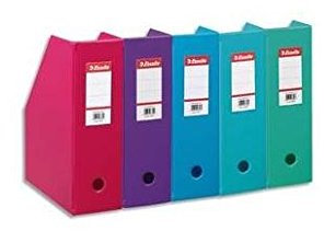 ESSELTE Porte-revues en PVC soudé , dos de 10 cm, assortis