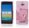 thematys HTC Windows Phone 8X TPU Silikon Süßer Bär Bärchen Rosa Design Schutz Handy Hülle Case Tasche Etui Bumper