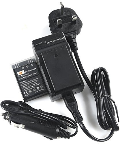 DSTE 2x BLS-1 Rechargeable Li-ion Battery + DC84U Travel Charger Compatible for Olympus E-400 E-410 E-420 E-450 E-600 E-620 E-P1 E-P2 E-P3 E-PL1 E-PL3 E-PM1 Camera as Olympus PS-BLS1