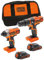 BLACK+DECKER 18 V Cordless Hammer Drill Power Tool with Impact Drill Driver and Storage Tool Bag, 2 x 1.5 Ah Lithium-Ion Batteries, BDCHIM18B-GB