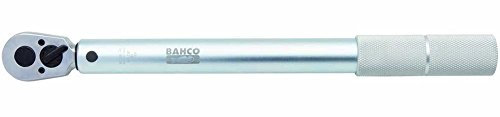 Bahco 7451P-100 Clé dynamométrique mécanique pré-réglable 10-100 Nm avec corps métallique, Argent/gris, 3/8