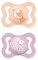 MAM Air Ciuccio in Set da 2, in Caucciù con Custodia Porta Succhietto, 2-6 Mesi, Rosa