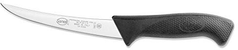 Sanelli Skin Coltello Disosso Curvo Stretto, Acciaio Inossidabile, Nero