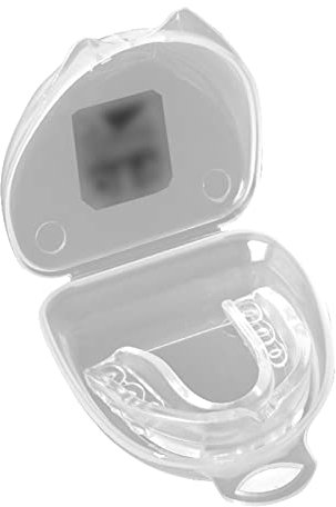 LKZL Zahnschutz, Individuell Formbarer Gel-Fit-Mundschutz, Sportmundschutz mit Transparentem Etui, Perfekt für Karate, Lacrosse, Hockey, Fußball, Rugby, MMA, Boxen, Kampfsport