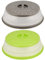 SEUNMUK 2 PCS 10,5 Pollici Coperchio pieghevole per microonde, Coperchio per alimenti in silicone per microonde con prese d'aria