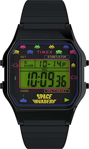 Timex T80 x SPACE INVADERS 34mm Erweiterungsband-Uhr TW2V39900