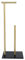 Sayayo Toilet Roll Holder Free Standing Gold Toilet Paper Holder for Bathroom, SUS304 Stainless Steel Poles and 12MM Thick Tempered Glass Base, Additional Storage Stand for 3-4 Rolls (70CM Height)