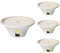 Flammschalen Ingwer & Citronella für draußen 4 Stück - Outdoor-Kerzen Terracotta - Für deinen Garten - Feuerschalen im 4er Set - weniger Stiche durch Mücken – 9h Brenndauer – 18x18x7,5 cm