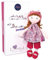 Jolijou - LES CANAILLES - poupées de chiffon - Capucine - fleurs roses - JJ6017