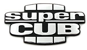 BERFFX Motorrad ABS Kunststoff Fuel Gas Tank Emblem Abzeichen Dekoration Aufkleber Aufkleber for Super C-U-B C70 90 C125 (Color : 1 Piece)