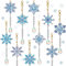 Johiux 5D Weihnachten Diamond Painting Schlüsselanhänger Bastelset, 10 Stück Schneeflocken Anhänger, DIY Winter Double-Sided Diamant-Anhänger