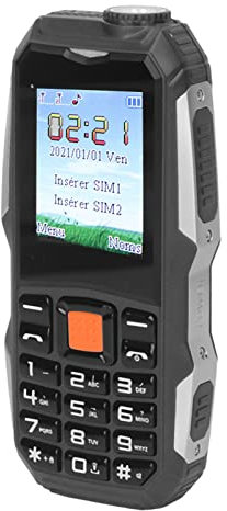 Telefono Cellulare Sbloccato Q1 2G, Smartphone Dual SIM Sbloccato con Pulsanti Grandi, Telefono Esterno con Batteria da 2800 MAh, per Anziani per Anziani (Nero)