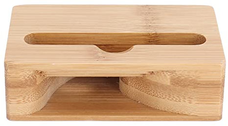 Handy Ständer Holz Verstärker Ständer mit Smartphone Desktop Ladestation Mobile Aufbewahrung Bambus