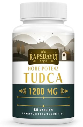 Hohe Potenz TUDCA (1200 mg pro Portion), 60 Kapseln - Tauroursodeoxycholsäure Gallensalze | Nicht-GVO, Glutenfrei