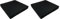 Palettenkissen Outdoor Wasserdicht | Stuhlkissen | Gartenstuhlauflagen | Sitzauflagen Gartenmöbel | Bankauflage | Sitzkissen Gartenstuhl | Polster Gartenmöbel | Set aus 2 | 60 x 60 cm Schwarz
