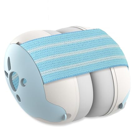 Gardtech Protection auditive pour bébé capsule protection auditive pour les tout petits 25dB SNR bruit peut protéger efficacement l'audition de bébé, adapté à la vie quotidienne aux fêtes Bleu