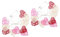 Uonlytech 2 Sets Party String Lampe Herz Form String Lichter Rattan Herz Lampe String Für Wohnkultur