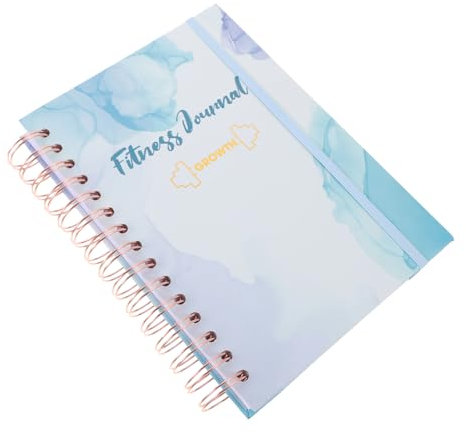 CAXUSD Fitness Tagebuch A5 mit Spiralbindung Papier Notizbuch für Gewohnheitsbildung Zeitmanagement und Zielsetzung für Meditation und Lesen