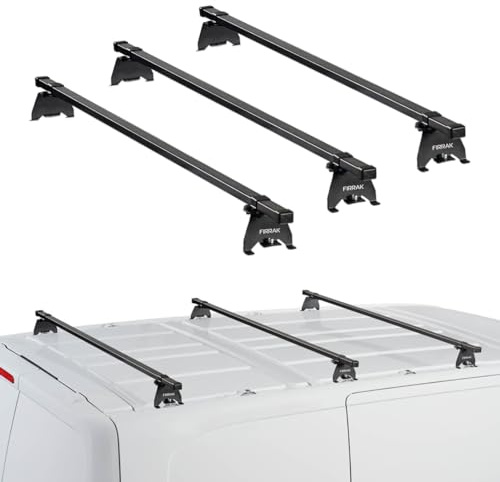 Firrak Fahrzeugspezifischer Stahl Dachträger für Citroen Jumpy 3 III L3H1 ab 2016