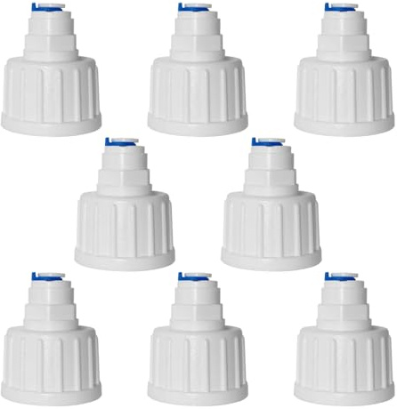 PAROAD 8 PCS I-Form Quick-Fitting, 3/4 Zoll Weiblich auf 1/4 Zoll Push-Fit Schnellanschluss für Wasserfilter Schlauch, Umkehr-Osmose, Wasser-Installationen (3/4 auf 1/4 Zoll (19,05mm auf 6,35mm))