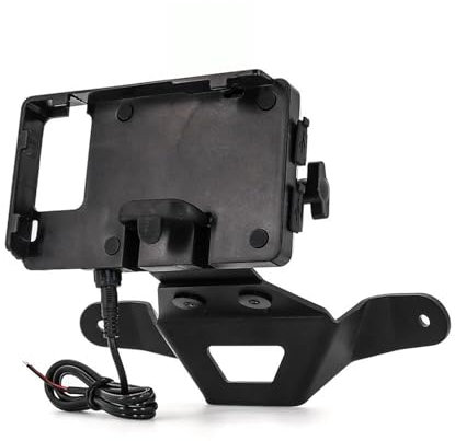 YESKIT Stabilisierender Ständer Motorrad GPS/SMART Phone Navigation GPS Platte Halterung Adapt Halter Schwarz FÜR C400GT C 400 GT C400 GT (Color : A)
