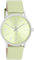 Oozoo - Timepieces Damen Uhr in Light Green/Silver | Armbanduhr Damen mit Lederarmband | Moderne Uhr für Frauen | Edle Analog Damenuhr in rund C11370 (36mm Gehäuse)