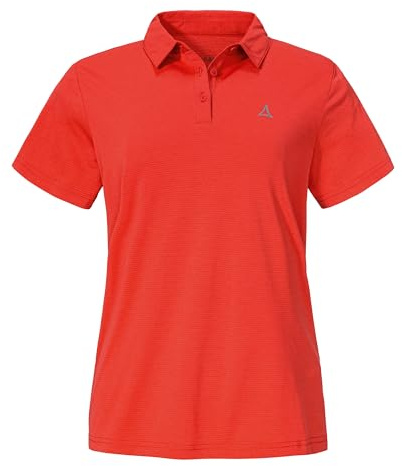 Schöffel Damen CIRC Polo Shirt Tauron L, kreislauffähiges Wandershirt, schnell trocknendes, leichtes Poloshirt mit fast 100 % Recyclingfähigkeit