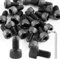 ROSYLEVE 100 Stück M6*10 Schrauben,Zylinderschrauben mit Innensechskant DIN912 Hochfester Kohlenstoffstahl Stufe 12.9 Sechskantschrauben mit Vollgewinde, schwarze Inbusschrauben mit Hex Key