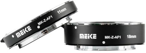 Meike MK-Z-AF1 Metall-Autofokus-Makro-Erweiterungsringadapter (11 mm + 18 mm) für Nikon-Z5-, Z6-, Z7- und Z50-Kameras