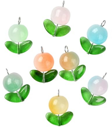 UR URLIFEHALL Breloques en verre colorées pour loisirs créatifs, fabrication de bijoux, décorations de cadeaux pour la maison, Verre