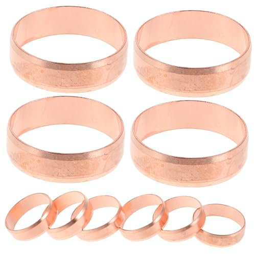 Generic 10 Pcs Copper Clamp Fuel Pump Clamps Small Hose Clamps Pump Mounting Holder Car Hose Clamps Quick Install Bracket Copper Pump Mount Pump Clamp Mounting Clamp Yellow