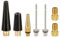 Aestustheri 6PCS Presta Valve Adapter Set - Bike Pump Converter Kit - Schrader Adapter & Ball Inflation Needles - Metal Air Nozzle Accessories for Bicycle & Ball