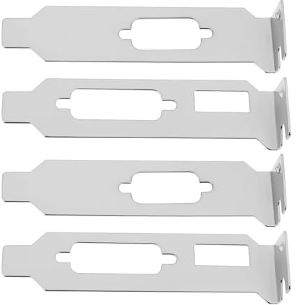 Be In Your Mind 2 Pairs Computer Case Mini Half Height Bracket VGA HDMI + DVI DP for Ultra-thin Tower Case 8cm