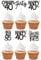 COMNICO 40th Birthday Cupcake Toppers Happy Vintage 1985 Cupcake Topper Cake Decor Cheers to 40 Years Wedding Anniversary Party Cake Decor Supplies 36pcs