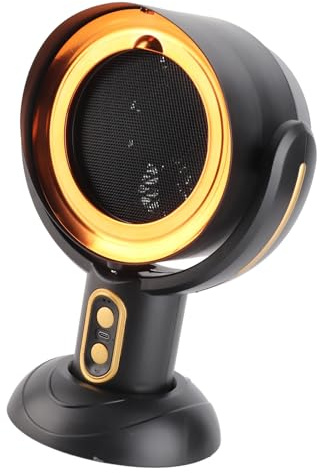 Portable Kitchen Abell Fan, Calm Portable Range for the Interior BBQ (Gold)