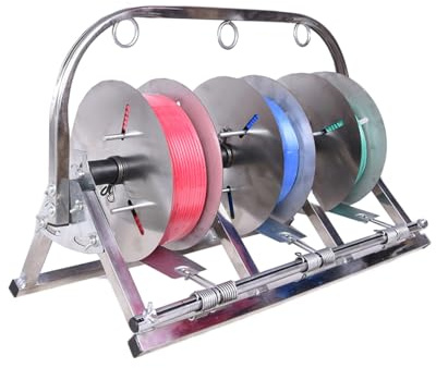 Portable Wire Spool Rack - Floor-Standing Cable Caddy for Efficient Light Wire Storage, Cord Reels, Ropes, and Paracord - Space-Saving Solution