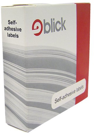 Blick Labels, White, Self Adhesive Stickers Dispenser Pack, Rectangular, 19mm x 63mm, 400 Labels, for Home, Office, Family, School, Holiday Calendar Organising, Planner, Rewards Chart, Colour Coding