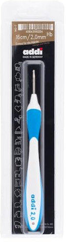 Addi Swing Häkelnadel 16 cm 2.00 mm Ergonomische Häkelnadel für Komfort