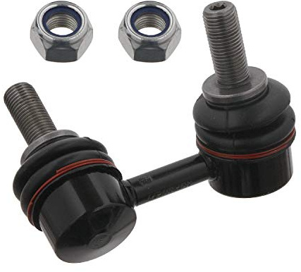 febi bilstein 34121 Verbindungsstange mit Sicherungsmuttern, 1 Stück | Kompatibel mit: NISSAN NAVARA NP300, NAVARA NP300 Pritsche/Fahrgestell, PATHFINDER III