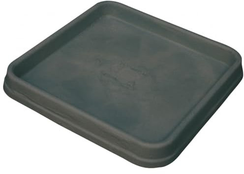 Untersetzer BIANCA quadratisch aus Kunststoff in anthrazit, Größe:43 x 43 cm