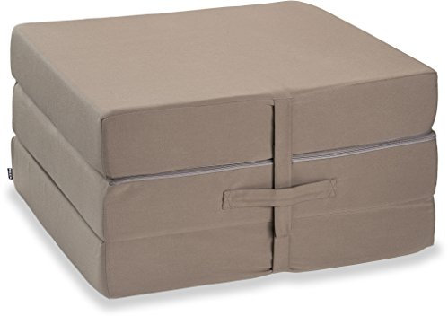 H.O.C.K. Outdoor Klappmatratze, Notbett, Gästebett, Schlafsessel, Klappmatratze, Faltmatratze (Tabacco)