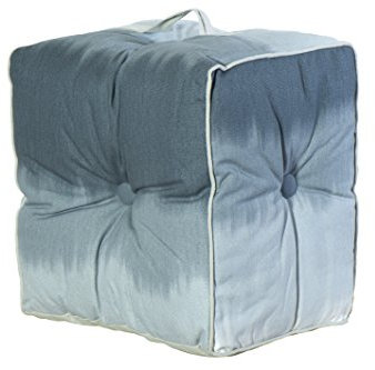 Jute & Co. pouf19gri Sitzsack mit Griff, Leinwand, grau, 40 x 30 x 40 cm