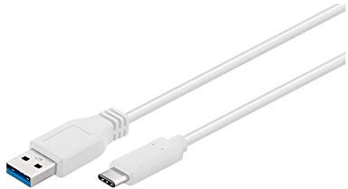 Goobay 67188 USB-C to USB A 3.0 Cable, White, 1m Length