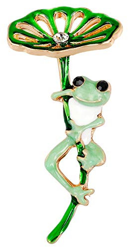 YAZILIND Netter Frosch Entworfen Brosche Clip Strass Brosche Hochzeit Prom Pin für Frauen Vintage Kleidung Dekoration Alloy Schmuck