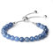 COAI Geschenkideen Damen 925 Sterling Silber Glücksarmband Slider Bracelet aus Disthen/Kyanit Crystal Armband