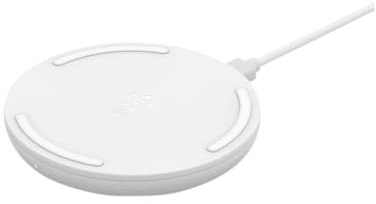 Belkin 10W BoostCharge Induction Charger (Qi Certified Fast Wireless Charger for iPhone, Samsung, Google, etc), White