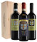Cassetta da 3 bottiglie: Brunello e Rosso di Montalcino, Rosso dei Barbi Fattoria dei Barbi 0,75 L Cassetta di legno