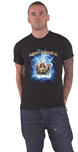 Amon Amarth T Shirt Crack The Sky Band Logo Nue offiziell Herren