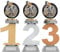 pokalspezialist Pokal 1., 2. und 3. Platz BMX Downhill Radsport Serie VILLON Trophäe mit Gravur
